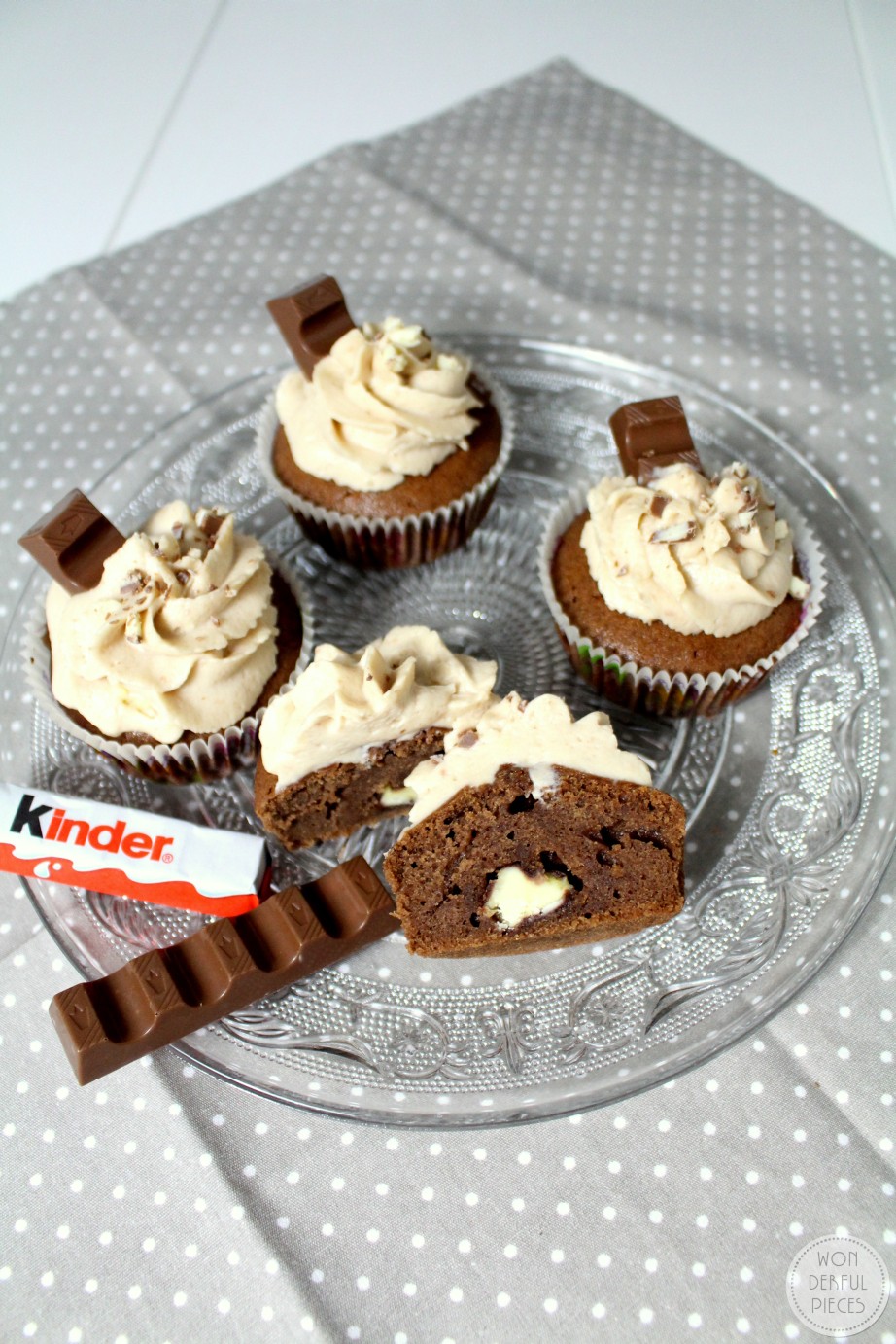 Saftige Kinderschokoladen-Cupcakes - wonderful pieces